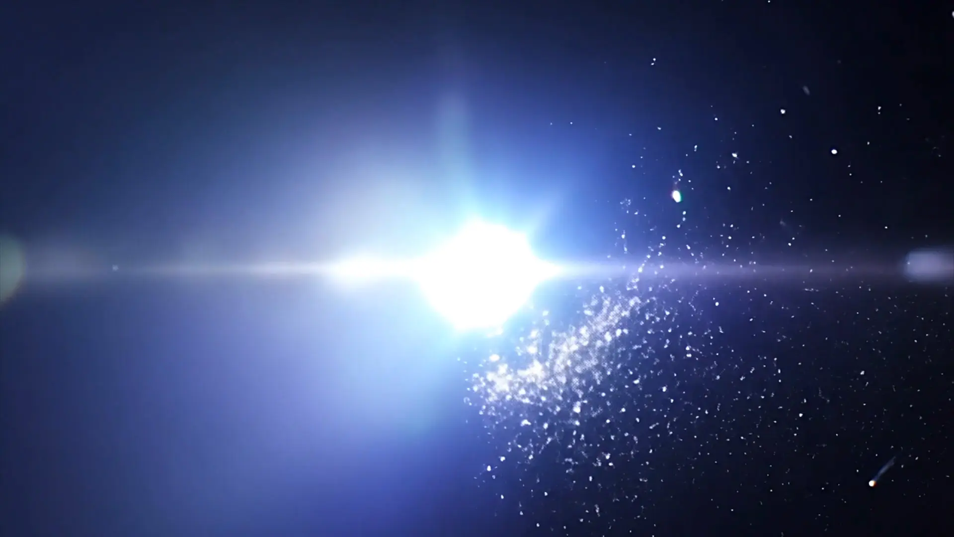 Galactic Light Ray Overlay for Sci-Fi Movie Effects